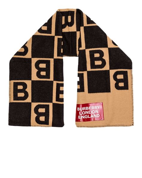 burberry patch b repeat scarf|Burberry check scarf.